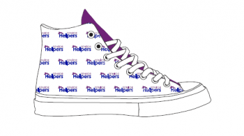 Senior Helpers High Top Custom Shoe