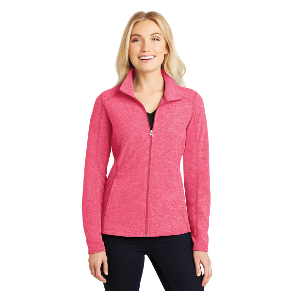 Port Authority Ladies Heather Microfleece Full-Zip Jacket. – Senior ...